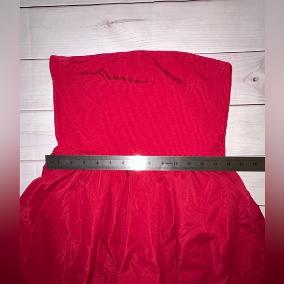 Shein Red Tube Top Backless Romper - Size Medium Lightweight Summer Vacation - Picture 6 of 8